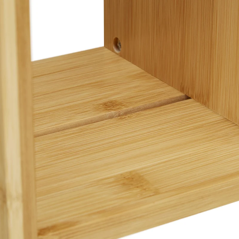 Etagère de table flexible pour bureau réglable 60 x 30 x 30 cm en bambou naturel 13_0009614