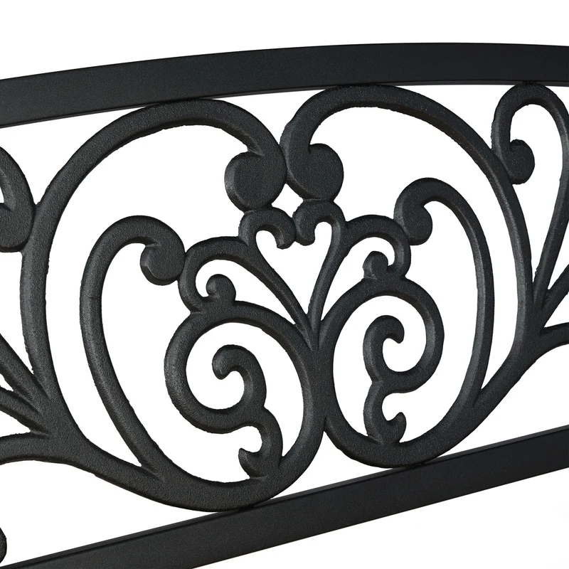 Banc de jardin rustique 120 x 60 x 80 cm avec assise ergonomique finition antique en bois marron 13_0009275