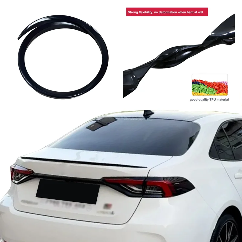 Becquet Souple Universel Noir Brillant