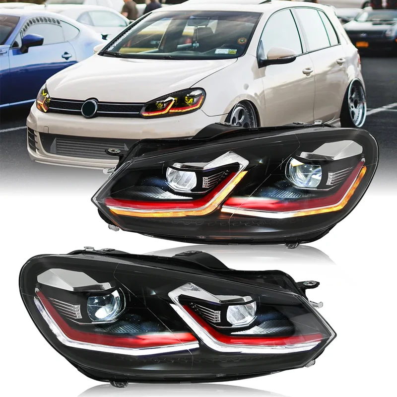 Phares LED Volkswagen Golf 6 MK6 2008-2012 R-Line