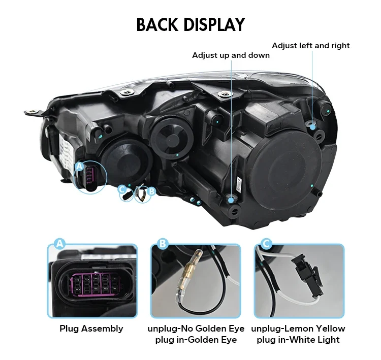 Phares LED Volkswagen Golf 6 MK6 2008-2012 R-Line