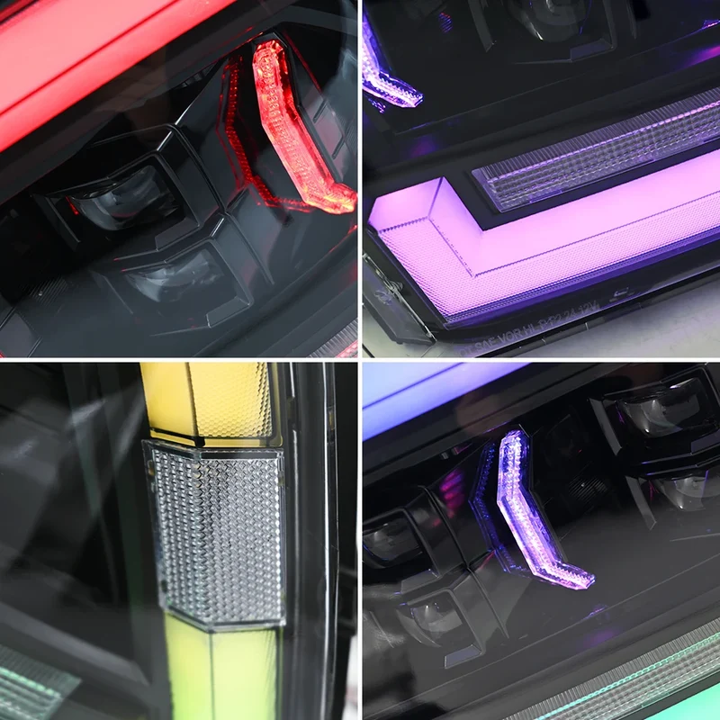 Phares LED RGB Dodge Ram 1500 2500 3500 2009-2018 Tuning
