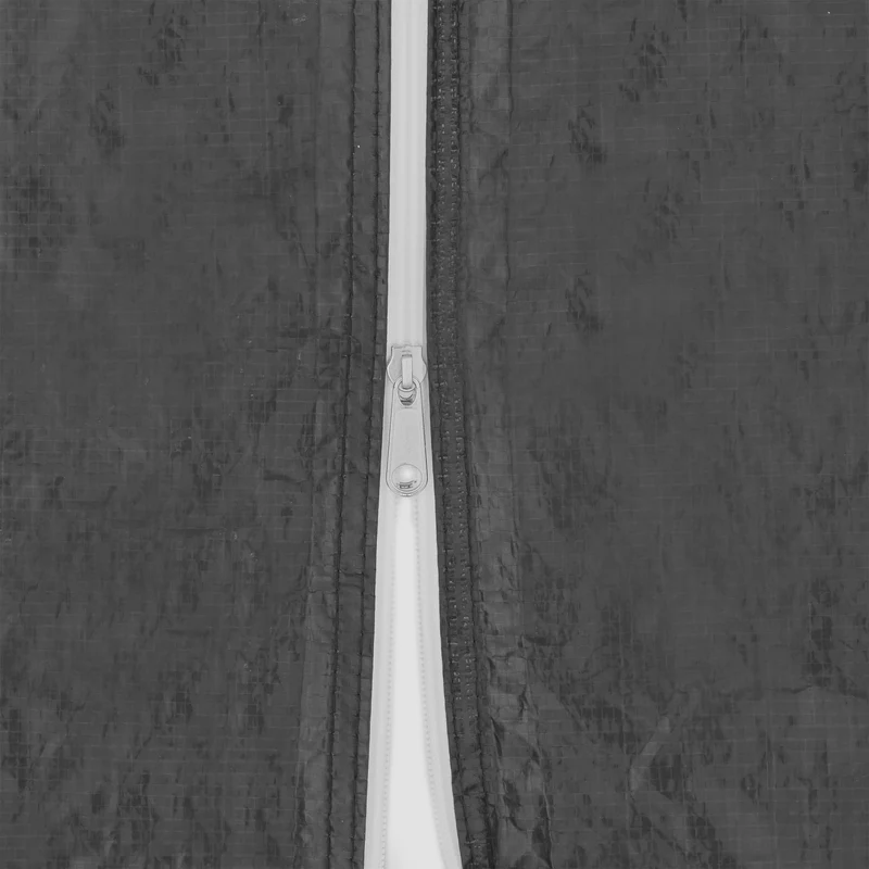 Lot de 4 parois latérales pour pavillon de jardin 300 x 200 cm 3 côtés avec fenêtres entrée avec fermeture éclair en plastique gris 13_0010658