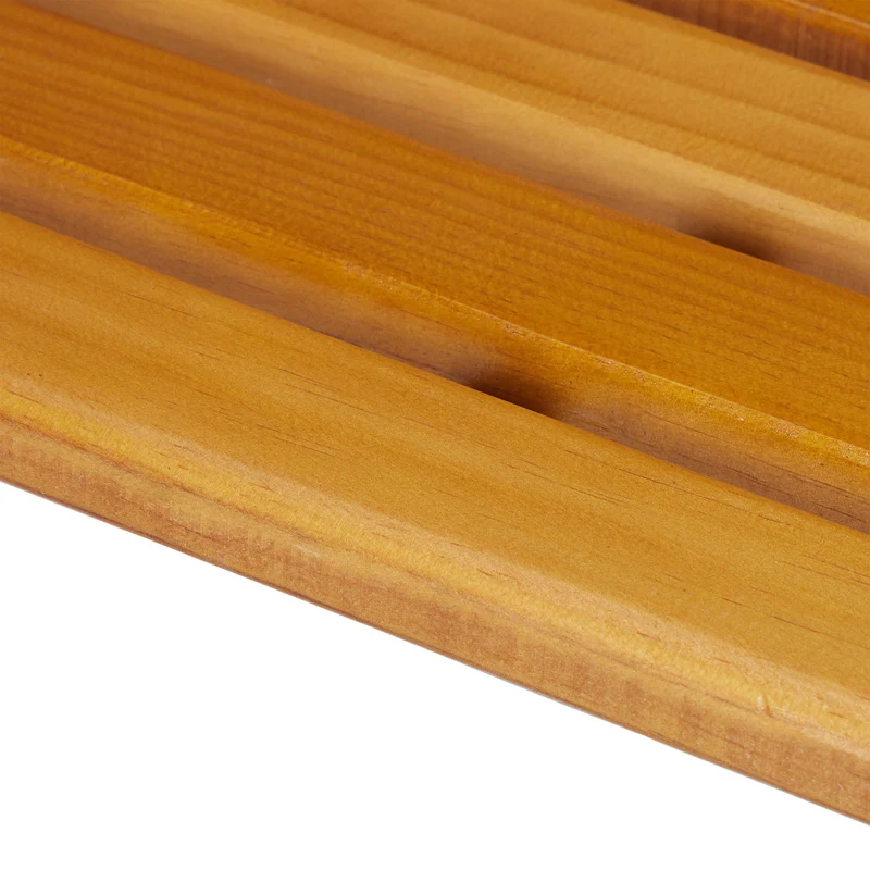 Banc de jardin 2 places confortable terrasse balcon 120 x 45 x 40 cm en bois dur marron 13_0010456