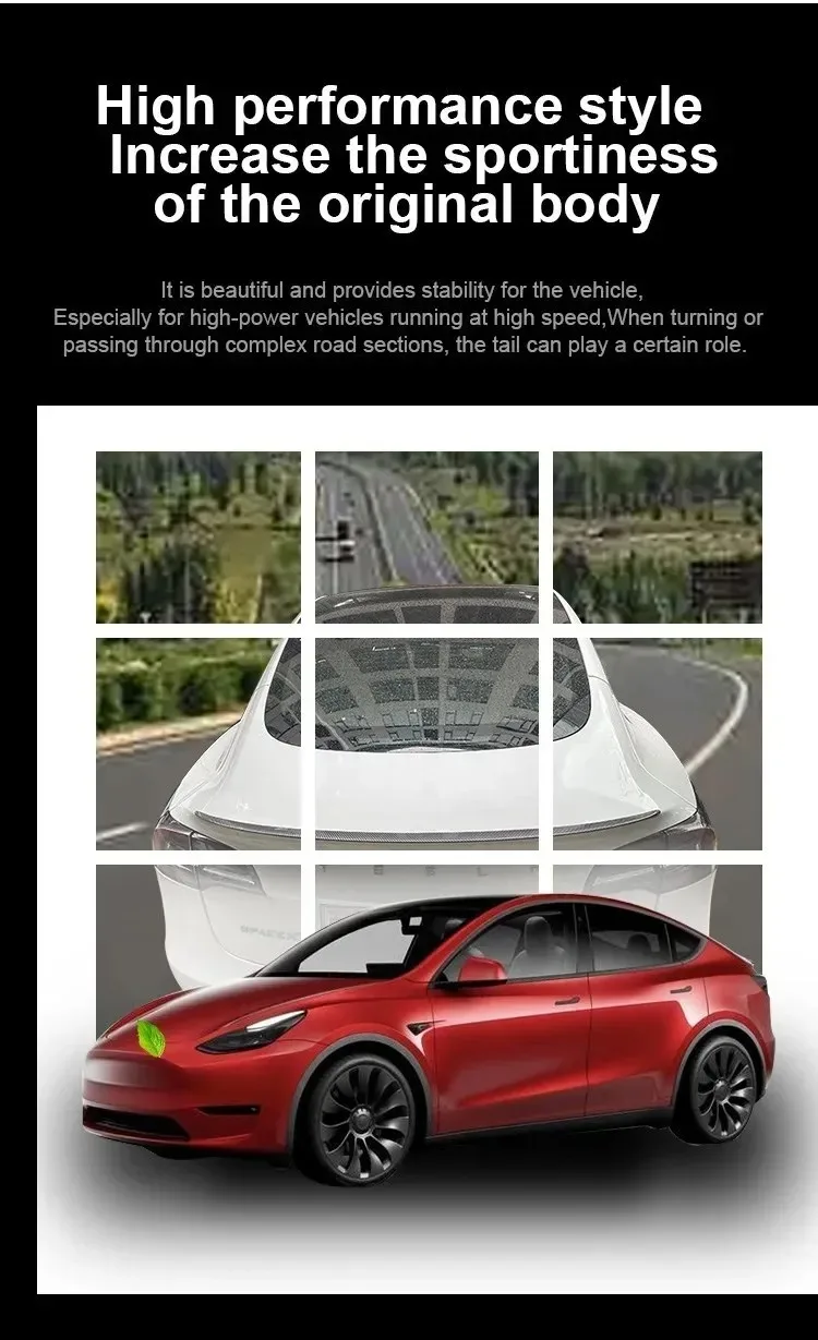 Becquet ABS Carbone Tesla Model Y 2020-2024 Model 3 2025-2026