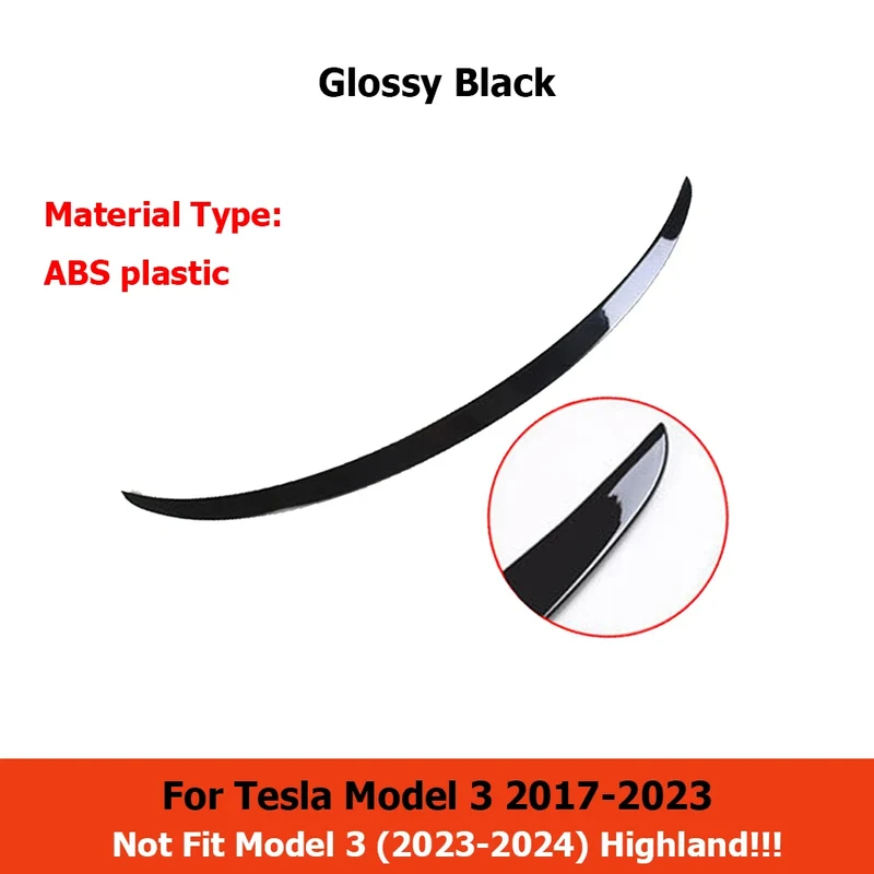 Becquet ABS Carbone Tesla Model Y 2020-2024 Model 3 2025-2026