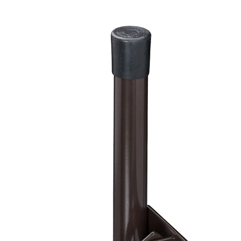 Lot de 2 bancs pliants étroits pour balcon jardin 100 x 40 x 45 cm pratiques et résistants en plastique bois foncé 13_0010176
