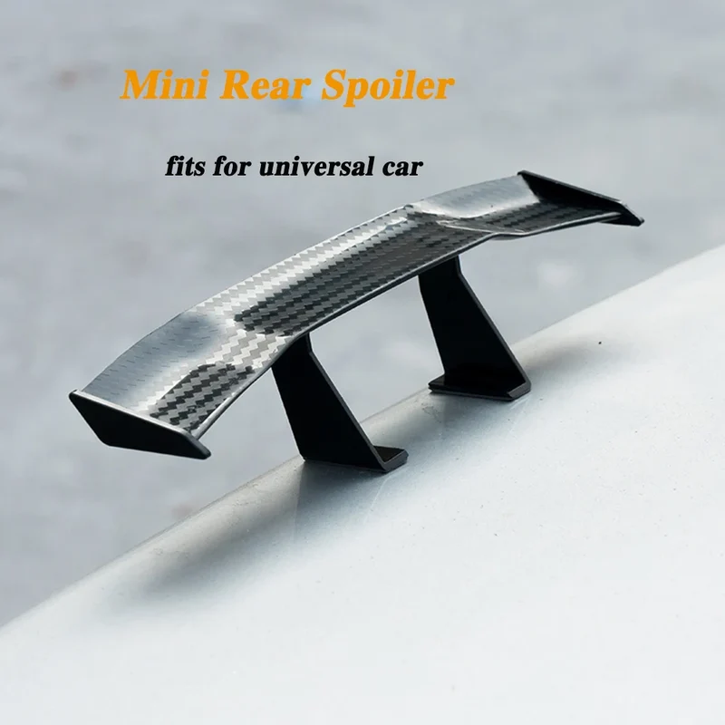 Mini Becquet 3D Universel Adhésif Look Carbone