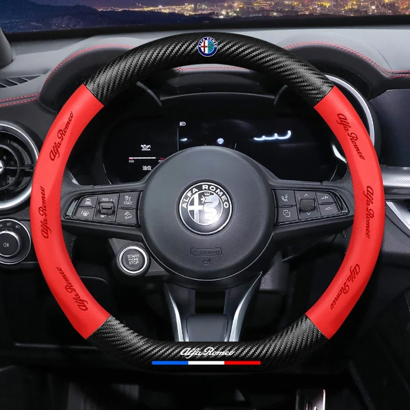 Couvre Volant Alfa Romeo Giulia Stelvio Giulietta Cuir