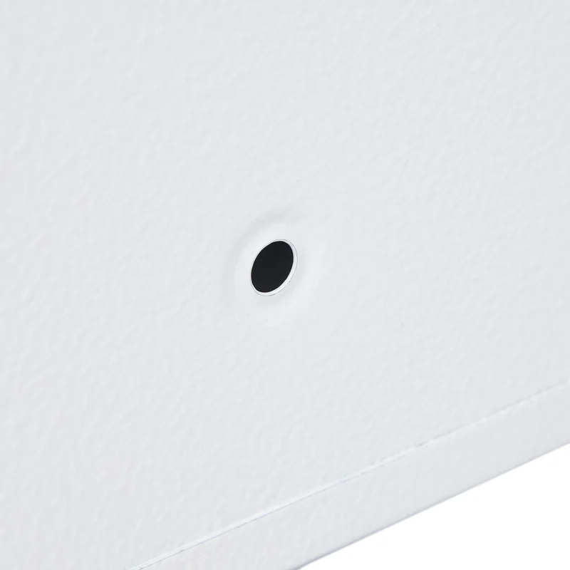 Boîte aux lettres murale vintage compacte serrure sécurité 30,5 x 21 x 7 cm en fer blanc 13_0009962