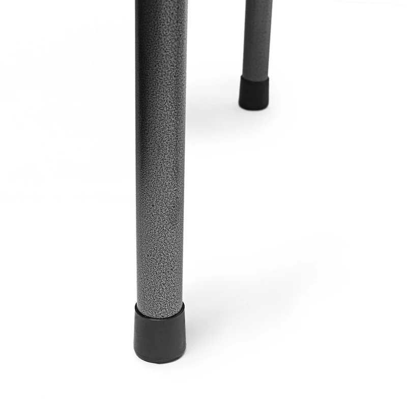 Table pliante rectangulaire jardin 74 x 121,5 x 61,5 cm facile à ranger design moderne en plastique gris 13_0009414