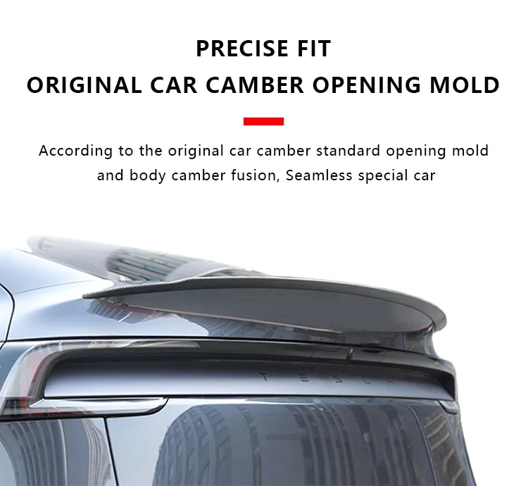 Becquet ABS Look Carbone Tesla Model Y Juniper 2025 Performance