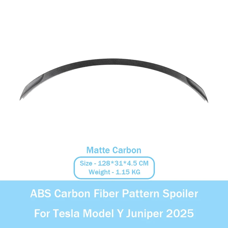 Becquet ABS Look Carbone Tesla Model Y Juniper 2025 Performance