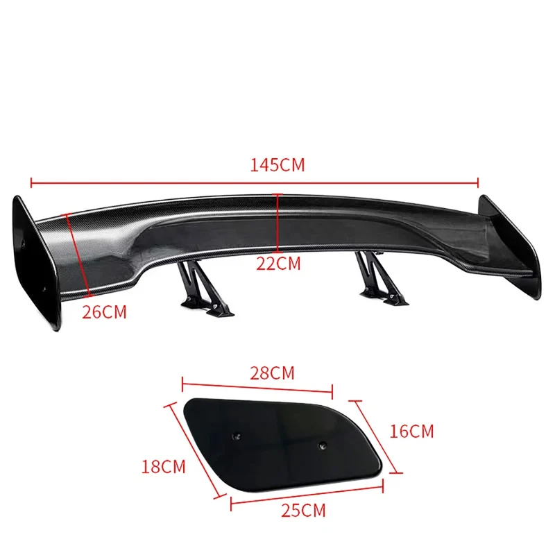Becquet GT Universel Carbone 145cm Sport Tuning