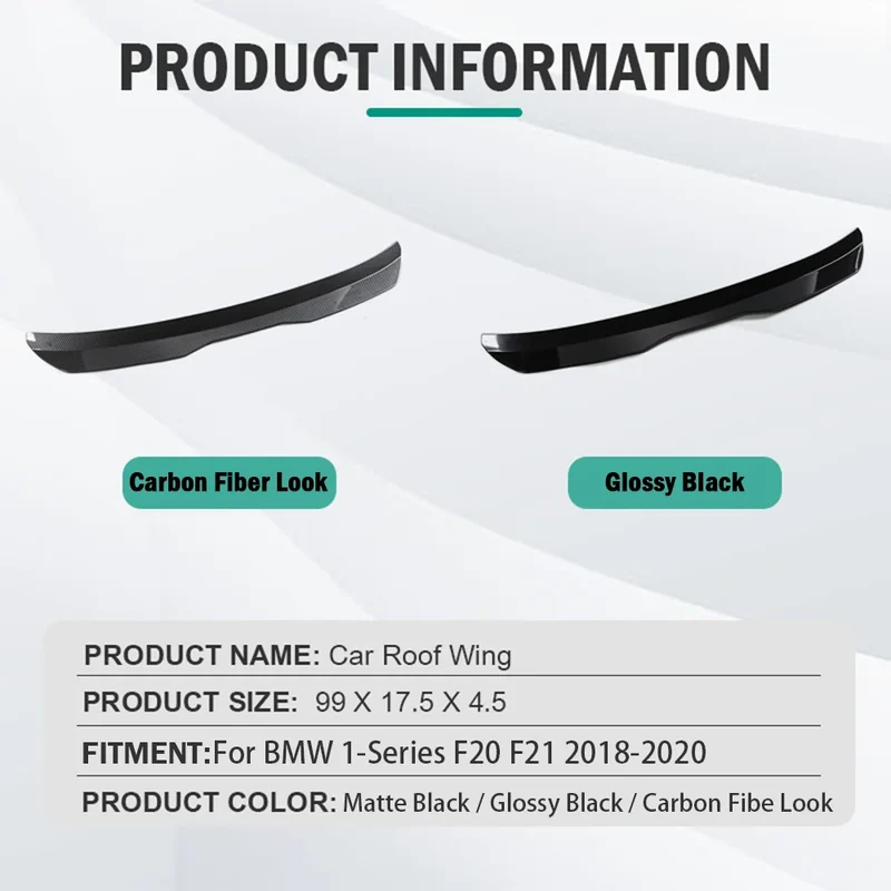 Becquet Toit BMW Série 1 F20 F21 M135i 2018-2020