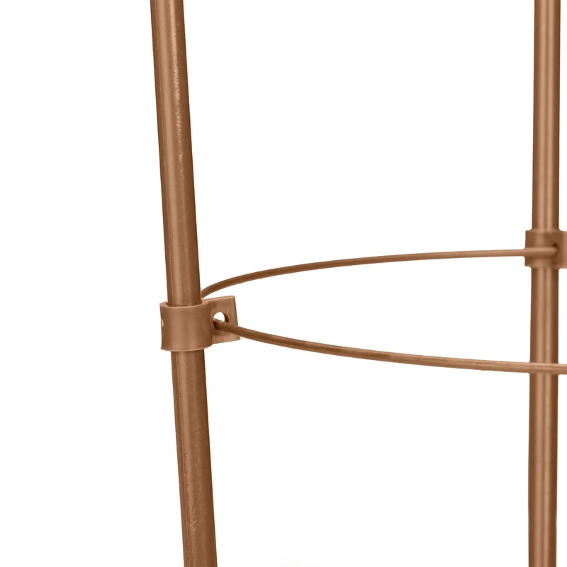 Lot de 4 tuteurs à tomates extensibles pour balcon jardin support plantes grimpantes en métal marron 13_0012759