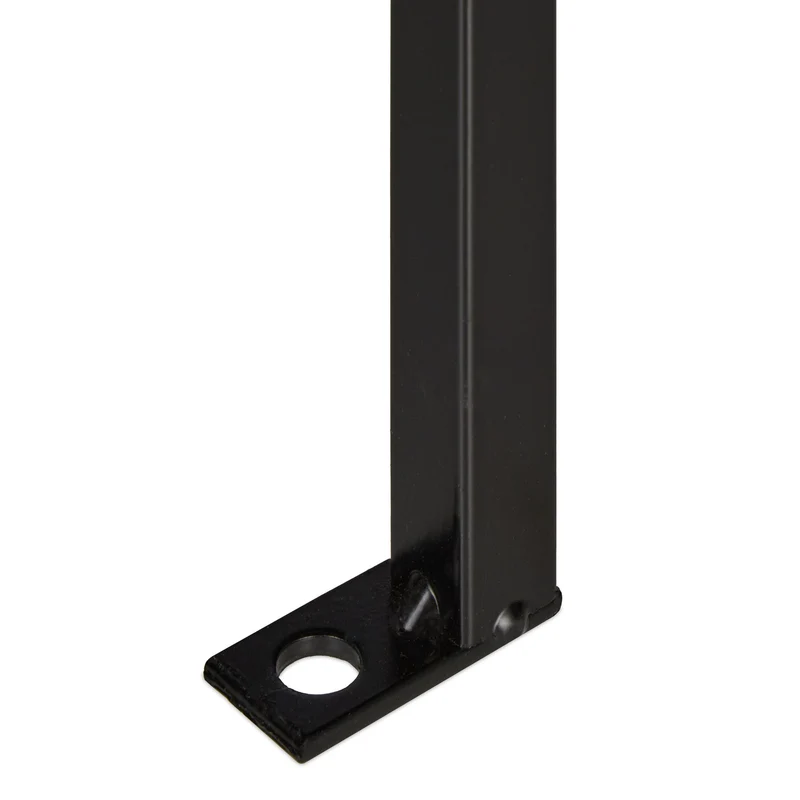 Arche à rosiers décorative jardin 200 x 100 x 30 cm en métal noir 13_0012336