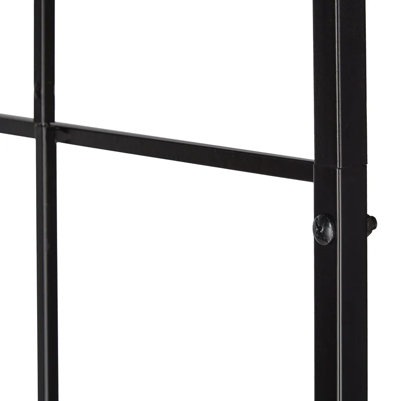 Arche à rosiers décorative jardin 200 x 100 x 30 cm en métal noir 13_0012336