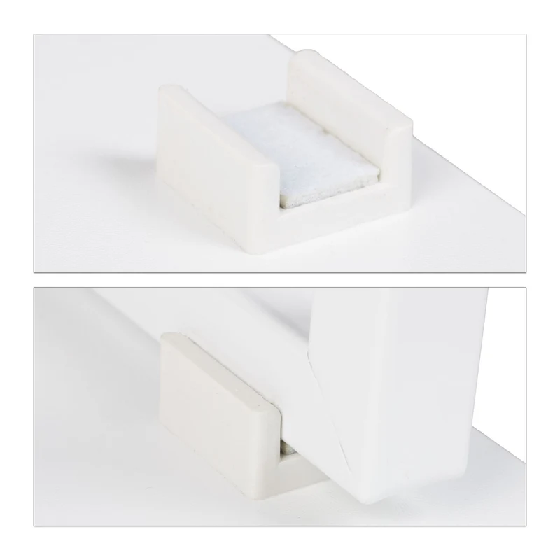 Table de bureau pliante design moderne 74,5 x 80 x 45 cm gain de place élégante en PB blanc 13_0009459