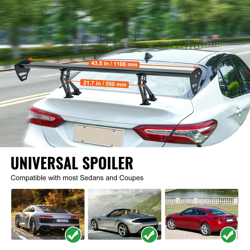Becquet GT Wing Universel Aluminium 110cm Réglable