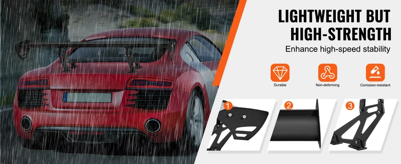 Becquet GT Wing Universel Aluminium 110cm Réglable