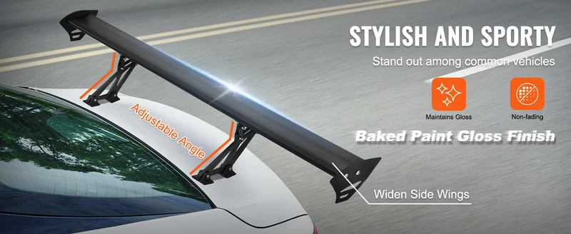 Becquet GT Wing Universel Aluminium 110cm Réglable