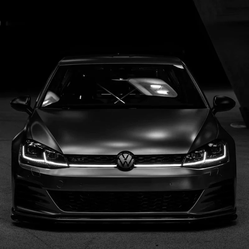 Feux Avant LED VW Golf 7 Ligne Noir Rouge