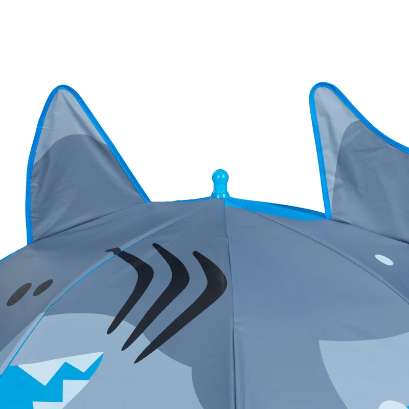 Parapluie enfant motif requin 65 x 65 cm léger protection pluie pratique coloré en polyester multicolore 13_0013301