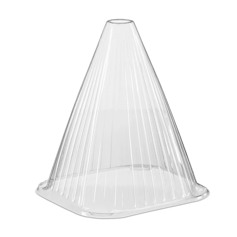 Lot de 24 cônes de forçage pour jeunes plantes jardin 22 x 19 x 19 cm protection intempéries en PVC transparent 13_0010524