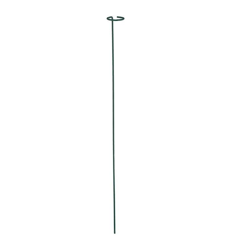 Lot de 6 tuteurs pour plantes utilisation immédiate 80 x 6 cm en acier vert foncé 13_0010784