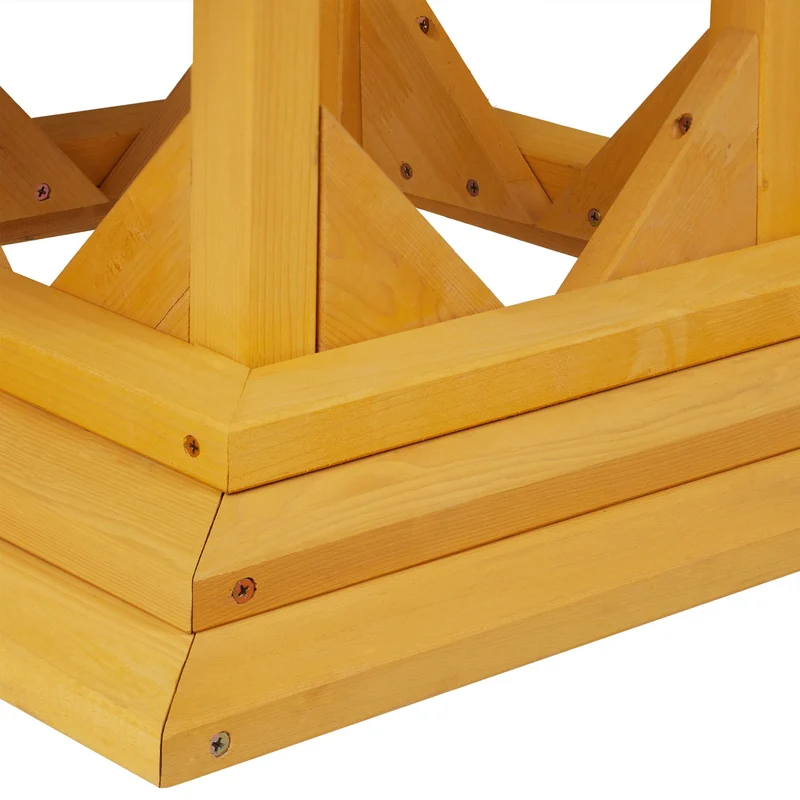 Étagère à fleurs en bois pour plantes intérieur extérieur 6 étagères 150 x 60 x 30 cm design moderne en épicéa naturel 13_0010645