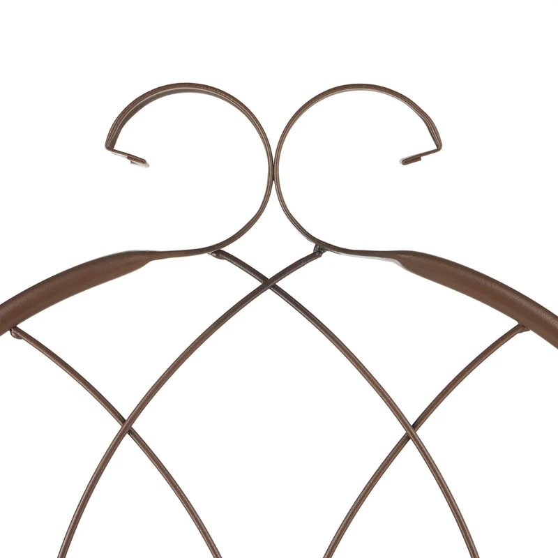 Lot de 2 tuteurs à tomates treillis décoratif jardin 150 x 30 x 30 cm en métal marron 13_0012021
