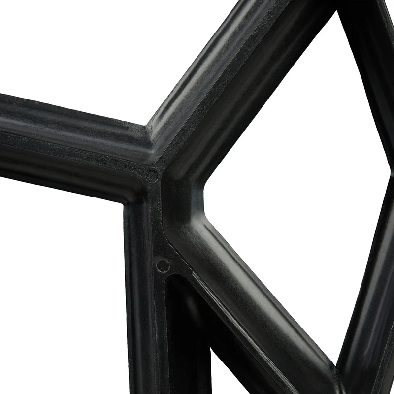 Moule à plaques hexagonales pour jardin réutilisable 42 x 42 cm design pratique en plastique noir 13_0009914