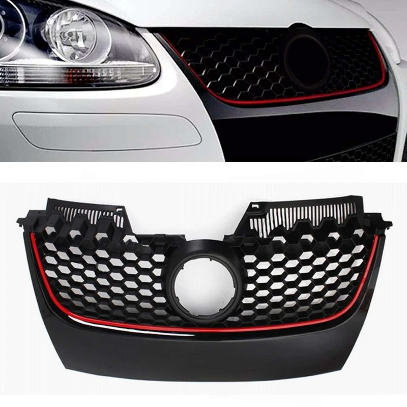 Calandre GTI VW Jetta 5 2006-2009 Noir Rouge