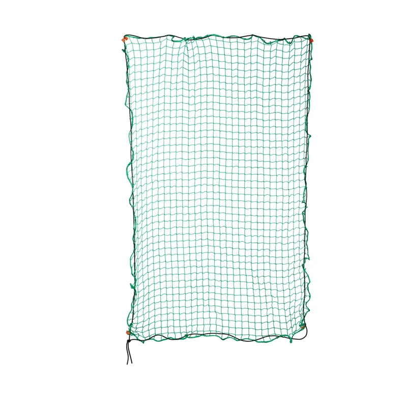 Filet de protection remorque sécurisé 2,5 x 3,5 m installation rapide avec crochets en plastique vert 13_0012541