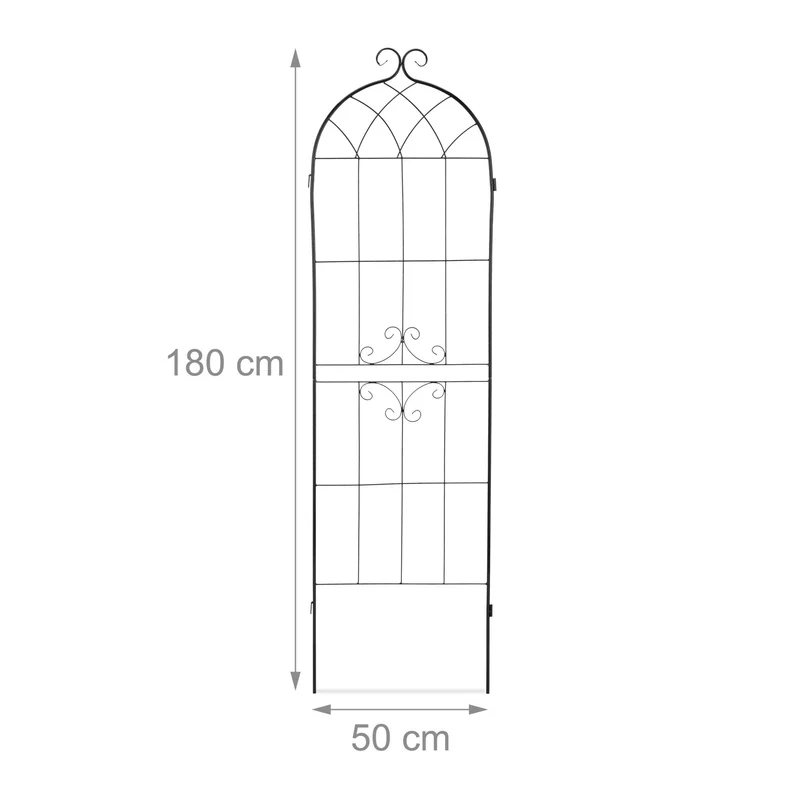 Lot de 2 tuteurs à tomates ajustables support pour plantes grimpantes jardin en métal vert 13_0012190