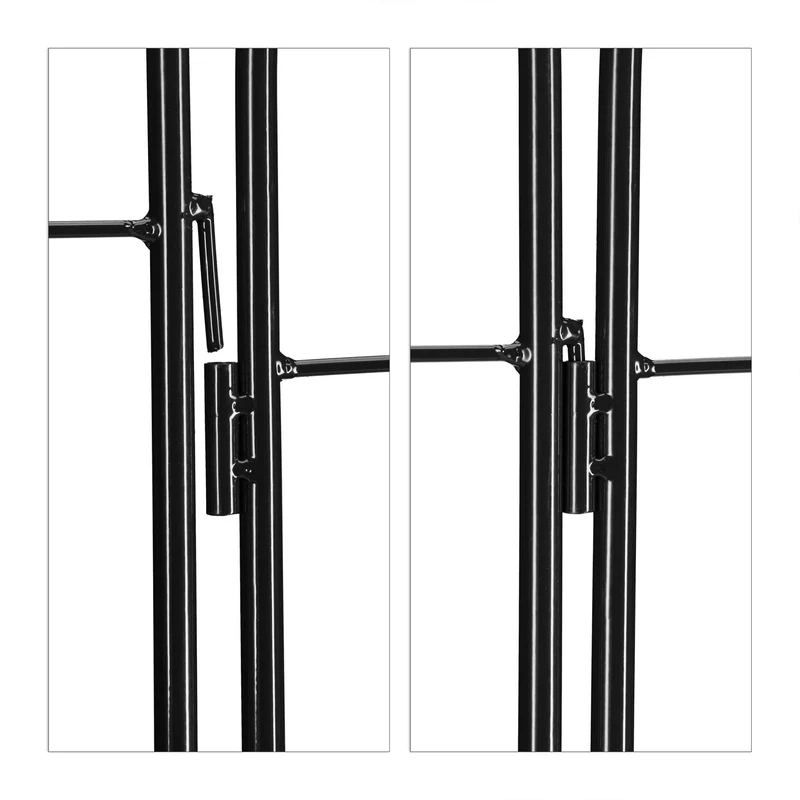 Lot de 2 tuteurs à tomates ajustables support pour plantes grimpantes jardin en métal vert 13_0012190