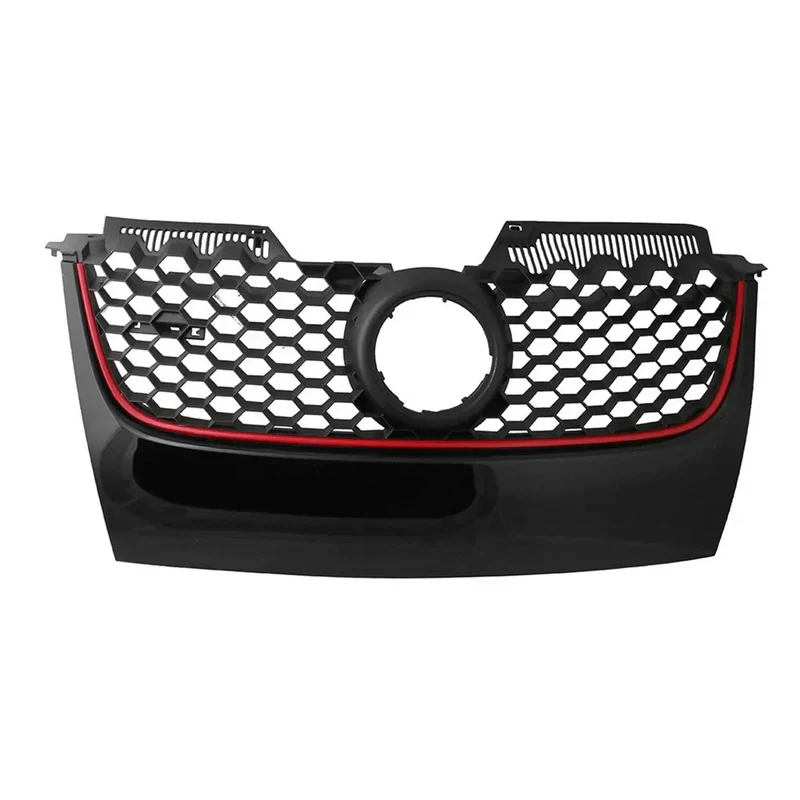 Calandre Golf 5 GTI Bande Rouge Logo Chrome