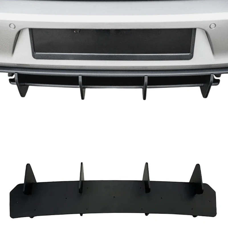 Diffuseur Arrière Golf 7 GTI R Maxton Look Noir ABS