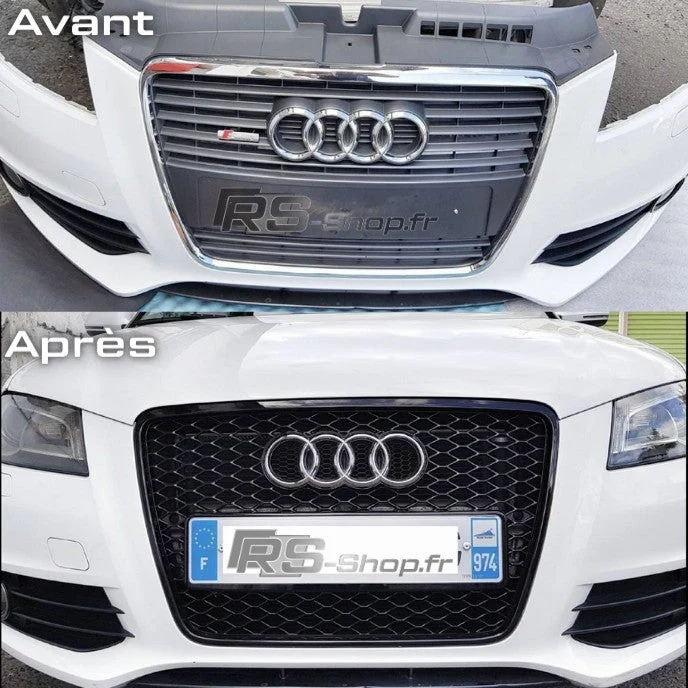 Calandre Grille Noir RS3 Pour Audi A3 S3 8P