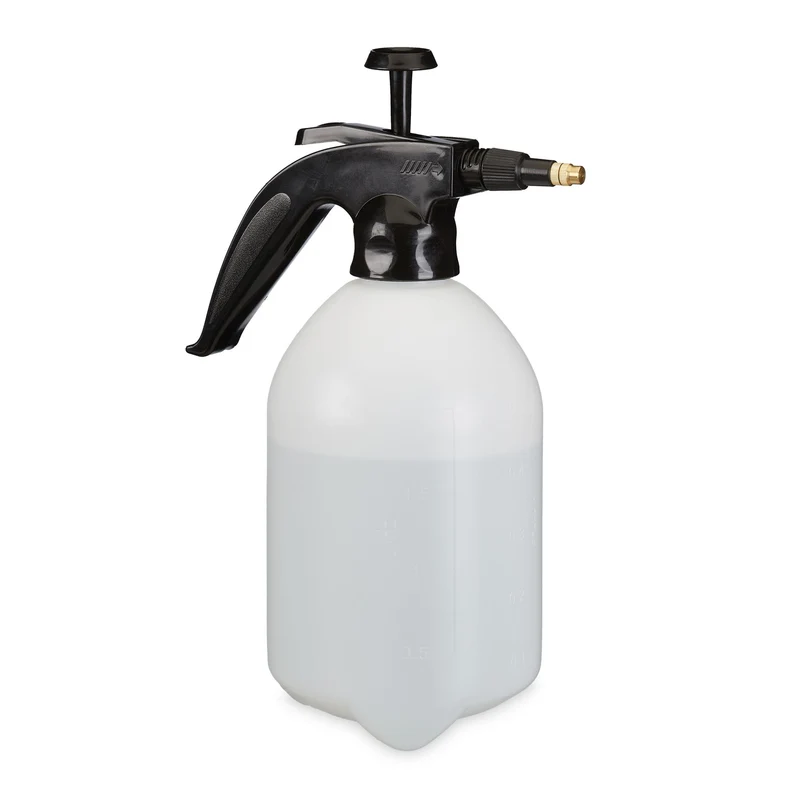 Pulvérisateur de jardin à pression 32 x 21 x 12,5 cm buse réglable durable en plastique noir 13_0010706