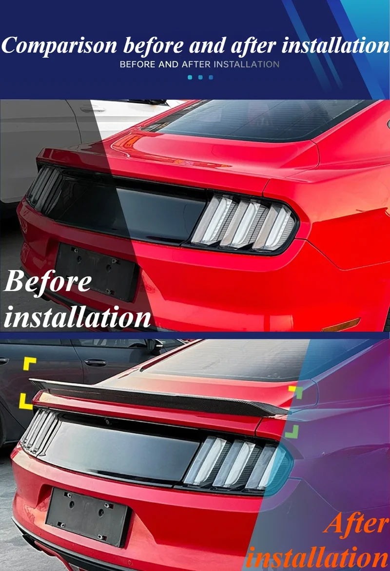 Becquet Ford Mustang MK6 2015-2022 Carbone