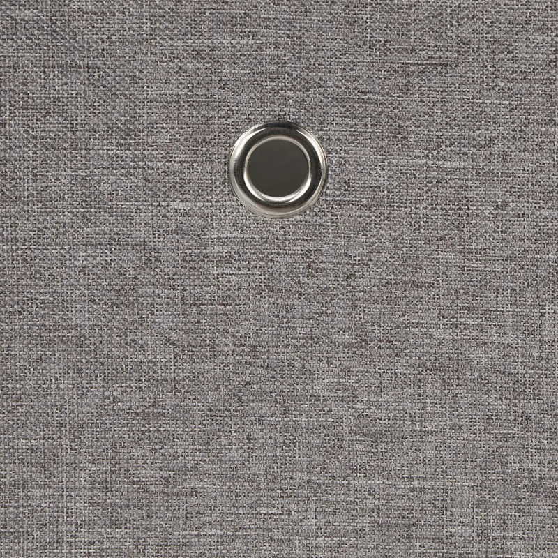 Lot de 2 boîtes de rangement décoratives en tissu pliables 16 x 20,5 x 25 cm en lin gris 13_0013758