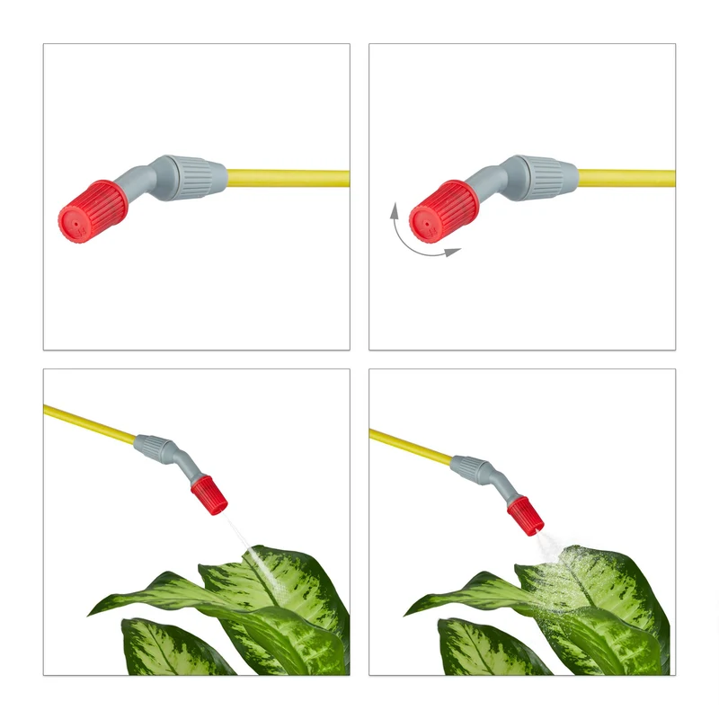 Pulvérisateur de jardin 8 litres pour arrosage et traitement des nuisibles design ergonomique en plastique vert 13_0010310