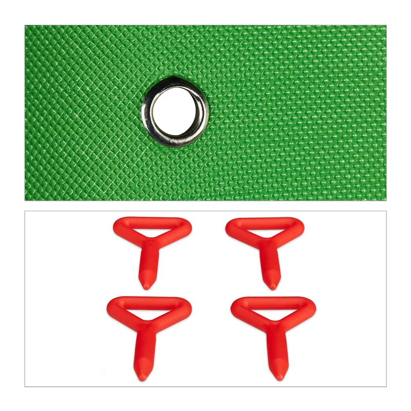 Jeu de société ludo XXL terrasse jardin 160 x 180 cm avec pions surdimensionnés en plastique bleu 13_0009951