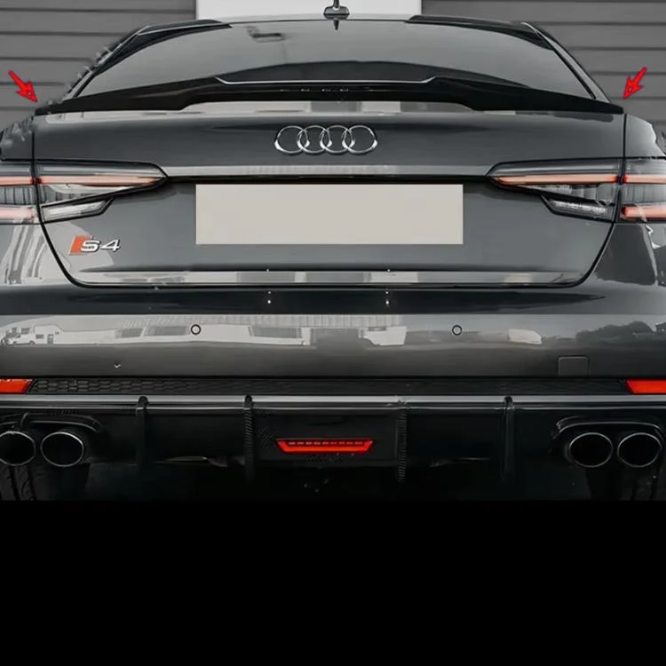 Spoiler Coffre Audi A4 S4 B9 Berline Noir