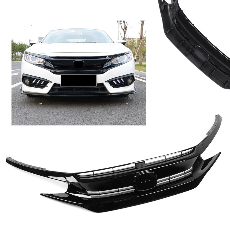 Calandre Sport Honda Civic Berline 2016-2018 Noir