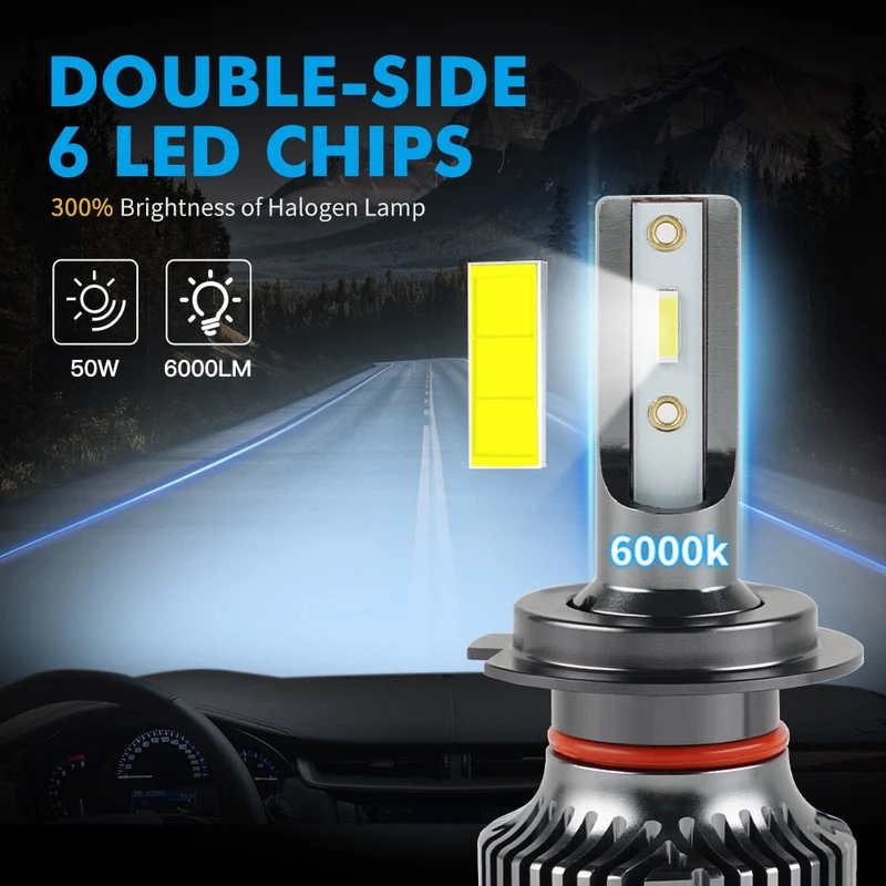 Kit 2 Ampoules LED 880 881 896 6000K 12V