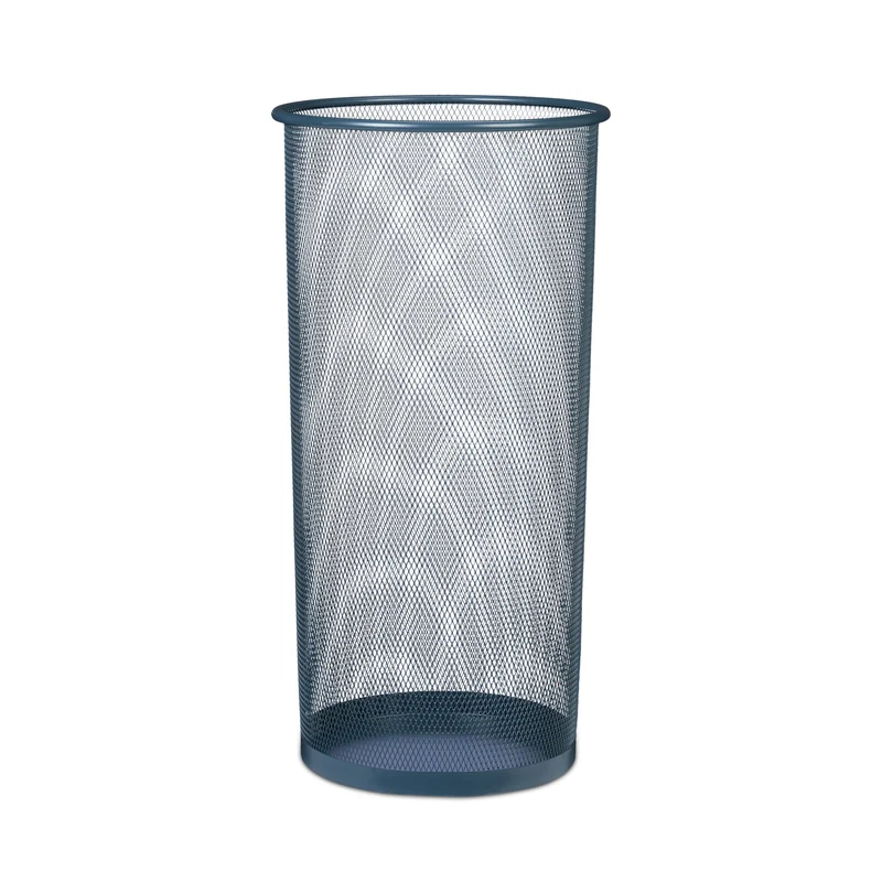 Porte-parapluie rond design moderne foyer 25 x 25 x 70 cm en métal anthracite 13_0012587