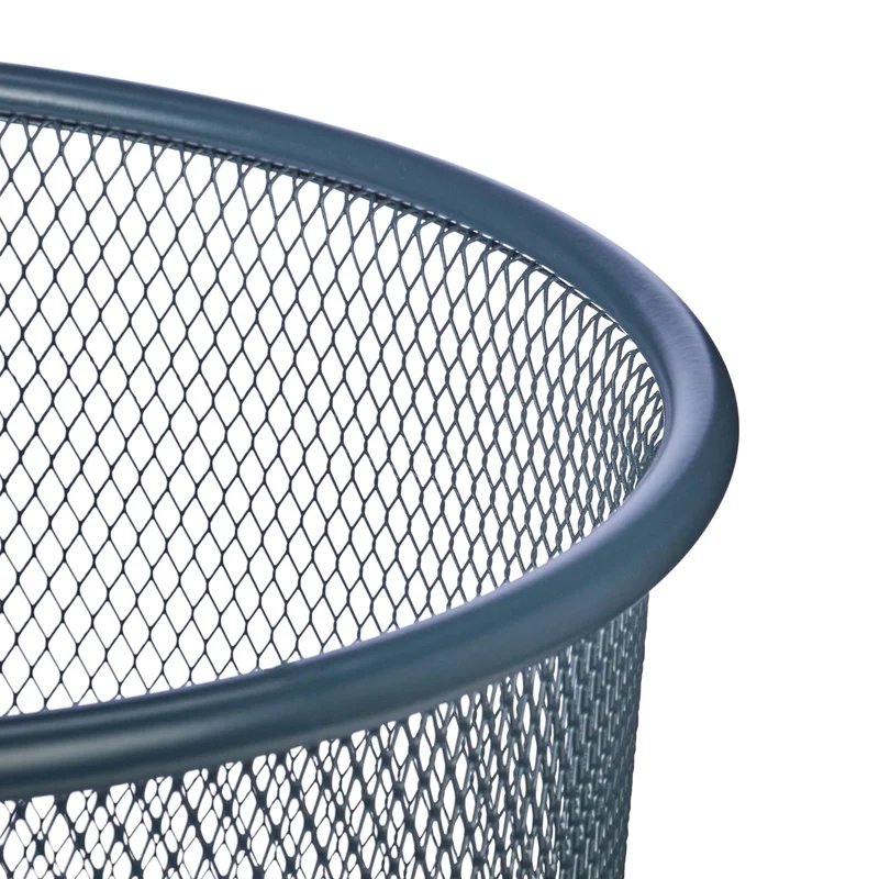 Porte-parapluie rond design moderne foyer 25 x 25 x 70 cm en métal anthracite 13_0012587
